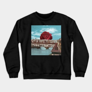 Anytime Of The Day - Surreal/Collage Art Crewneck Sweatshirt